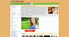 Desktop Screenshot of canadiancupiddating.com